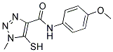 5-MERCAPTO-N-(4-METHOXYPHENYL)-1-METHYL-1H-1,2,3-TRIAZOLE-4-CARBOXAMIDE Struktur