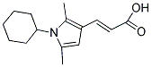 (2E)-3-(1-CYCLOHEXYL-2,5-DIMETHYL-1H-PYRROL-3-YL)ACRYLIC ACID Struktur