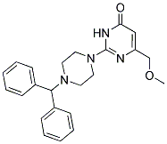 2-(4-BENZHYDRYLPIPERAZIN-1-YL)-6-(METHOXYMETHYL)PYRIMIDIN-4(3H)-ONE Struktur