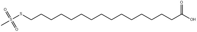 16-METHANETHIOSULFONYL HEXADECANOIC ACID Struktur