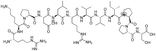 H-ARG-LYS-PRO-ASP-LEU-ARG-VAL-VAL-ILE-PRO-PRO-SER-OH Struktur