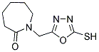 1-[(5-MERCAPTO-1,3,4-OXADIAZOL-2-YL)METHYL]AZEPAN-2-ONE Struktur