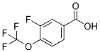 3-FLUORO-4-(TRIFLUOROMETHOXY)BENZOIC ACID Struktur