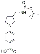 [1-(4-CARBOXY-PHENYL)-PYRROLIDIN-3-YLMETHYL]-CARBAMIC ACID TERT-BUTYL ESTER Struktur