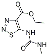 ETHYL 5-{[(METHYLAMINO)CARBONYL]AMINO}-1,2,3-THIADIAZOLE-4-CARBOXYLATE Struktur