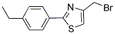 4-BROMOMETHYL-2-(4-ETHYL-PHENYL)-THIAZOLE Struktur