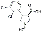 (TRANS)-4-(2,3-DICHLORO-PHENYL)-PYRROLIDINE-3-CARBOXYLIC ACID-HCL Struktur