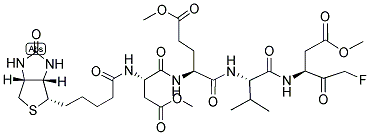 BIOTINYL-ASP(OME)-GLU(OME)-VAL-ASP(OME)-FLUOROMETHYLKETONE Struktur