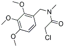 2-CHLORO-N-METHYL-N-(2,3,4-TRIMETHOXYBENZYL)ACETAMIDE Struktur