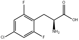 4-CHLORO-2,6-DIFLUORO-DL-PHENYLALANINE Struktur