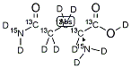 L-GLUTAMINE-13C5, 15N2, D10 Struktur