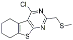 4-CHLORO-2-[(METHYLTHIO)METHYL]-5,6,7,8-TETRAHYDRO[1]BENZOTHIENO[2,3-D]PYRIMIDINE Struktur