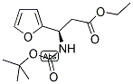 (R)-3-TERT-BUTOXYCARBONYLAMINO-3-FURAN-2-YL-PROPIONIC ACID ETHYL ESTER Struktur