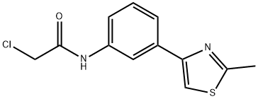 2-CHLORO-N-[3-(2-METHYL-1,3-THIAZOL-4-YL)PHENYL]ACETAMIDE Struktur