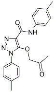 N,1-BIS(4-METHYLPHENYL)-5-(2-OXOPROPOXY)-1H-1,2,3-TRIAZOLE-4-CARBOXAMIDE Struktur