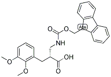 (R)-3-(2,3-DIMETHOXY-PHENYL)-2-[(9H-FLUOREN-9-YLMETHOXYCARBONYLAMINO)-METHYL]-PROPIONIC ACID Struktur