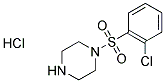 1-[(2-CHLOROPHENYL)SULFONYL]PIPERAZINE HYDROCHLORIDE Struktur