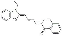 (2E)-2-[(2E,4Z)-4-(3-ETHYL-1,3-BENZOTHIAZOL-2(3H)-YLIDENE)BUT-2-ENYLIDENE]-3,4-DIHYDRONAPHTHALEN-1(2H)-ONE Struktur