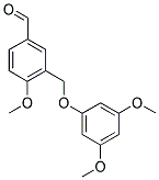 3-[(3,5-DIMETHOXYPHENOXY)METHYL]-4-METHOXYBENZALDEHYDE Struktur