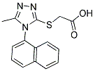 (5-METHYL-4-NAPHTHALEN-1-YL-4 H-[1,2,4]TRIAZOL-3-YLSULFANYL)-ACETIC ACID Struktur