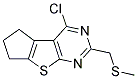 4-CHLORO-2-[(METHYLTHIO)METHYL]-6,7-DIHYDRO-5H-CYCLOPENTA[4,5]THIENO[2,3-D]PYRIMIDINE Struktur