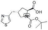 BOC-(S)-GAMMA-(4-THIAZOLYLMETHYL)-L-PROLINE Struktur