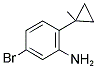 5-BROMO-2-(1-METHYL-CYCLOPROPYL)-PHENYLAMINE Struktur