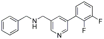 N-BENZYL-1-[5-(2,3-DIFLUOROPHENYL)PYRIDIN-3-YL]METHANAMINE Struktur