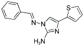 N1-[(1E)-PHENYLMETHYLENE]-4-THIEN-2-YL-1H-IMIDAZOLE-1,2-DIAMINE Struktur