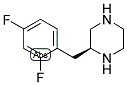 (S)-2-(2,4-DIFLUORO-BENZYL)-PIPERAZINE Struktur