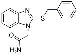 2-[2-(BENZYLTHIO)-1H-BENZIMIDAZOL-1-YL]ACETAMIDE Struktur