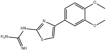 N-[4-(3,4-DIMETHOXY-PHENYL)-THIAZOL-2-YL]-GUANIDINE Struktur