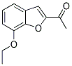 1-(7-ETHOXY-1-BENZOFURAN-2-YL)ETHANONE Struktur