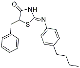 (2Z)-5-BENZYL-2-[(4-BUTYLPHENYL)IMINO]-1,3-THIAZOLIDIN-4-ONE Struktur