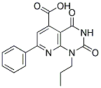 2,4-DIOXO-7-PHENYL-1-PROPYL-1,2,3,4-TETRAHYDROPYRIDO[2,3-D]PYRIMIDINE-5-CARBOXYLIC ACID Struktur