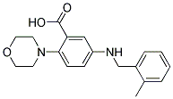 5-[(2-METHYLBENZYL)AMINO]-2-MORPHOLIN-4-YLBENZOIC ACID Struktur