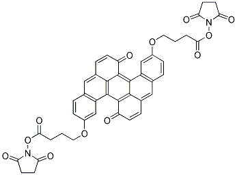 4,4'-[(8,16-DIHYDRO-8,16-DIOXODIBENZO[A,J]PERYLENE-2,10-DIYL)DIOXY]DIBUTYRIC ACID DI(N-SUCCINIMIDYL ESTER) Struktur