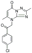 4-[2-(4-CHLOROPHENYL)-2-OXOETHYL]-2,5-DIMETHYL[1,2,4]TRIAZOLO[1,5-A]PYRIMIDIN-7(4H)-ONE Struktur