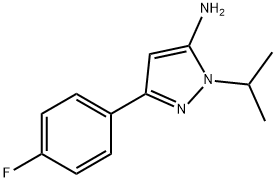 5-(4-FLUORO-PHENYL)-2-ISOPROPYL-2H-PYRAZOL-3-YLAMINE Struktur