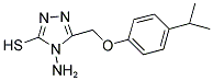 4-AMINO-5-[(4-ISOPROPYLPHENOXY)METHYL]-4H-1,2,4-TRIAZOLE-3-THIOL Struktur