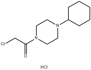 2-CHLORO-1-(4-CYCLOHEXYL-PIPERAZIN-1-YL)-ETHANONEHYDROCHLORIDE Struktur