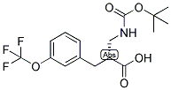 (R)-2-(TERT-BUTOXYCARBONYLAMINO-METHYL)-3-(3-TRIFLUOROMETHOXY-PHENYL)-PROPIONIC ACID Struktur