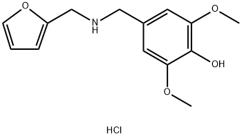 4-([(FURAN-2-YLMETHYL)-AMINO]-METHYL)-2,6-DIMETHOXY-PHENOL HYDROCHLORIDE Struktur