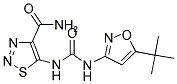 5-({[(5-TERT-BUTYLISOXAZOL-3-YL)AMINO]CARBONYL}AMINO)-1,2,3-THIADIAZOLE-4-CARBOXAMIDE Struktur