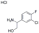 2-AMINO-2-(3-CHLORO-4-FLUORO-PHENYL)-ETHANOL HCL Struktur