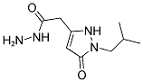 2-(1-ISOBUTYL-5-OXO-2,5-DIHYDRO-1H-PYRAZOL-3-YL)ACETOHYDRAZIDE Struktur