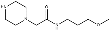 N-(3-METHOXYPROPYL)-2-PIPERAZIN-1-YLACETAMIDE Struktur