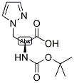 (S)-2-TERT-BUTOXYCARBONYLAMINO-3-PYRAZOL-1-YL-PROPIONIC ACID Struktur