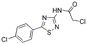 2-CHLORO-N-[5-(4-CHLOROPHENYL)-1,2,4-THIADIAZOL-3-YL]ACETAMIDE Struktur