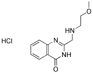 2-[[(2-METHOXYETHYL)AMINO]METHYL]QUINAZOLIN-4(3H)-ONE HYDROCHLORIDE Struktur